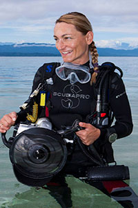 Daniela Dirscherl with camera