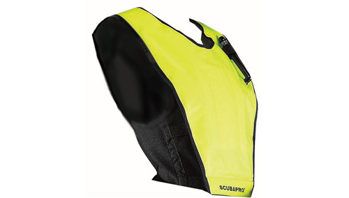 Photo of the Cruiser Vest's high-visbility yelllow exterior