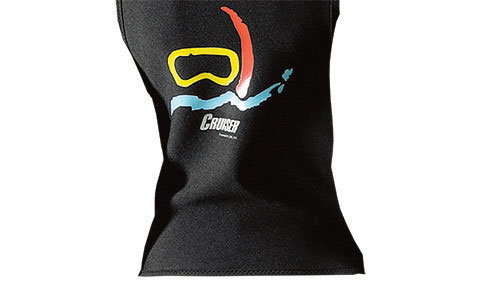 Close up of the SCUBAPRO Cruiser Snorkeling Vest's stretchy neoprene