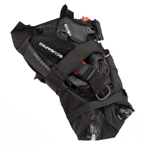 SCUBAPRO Hydros Pro BCD with BPI folded for travel