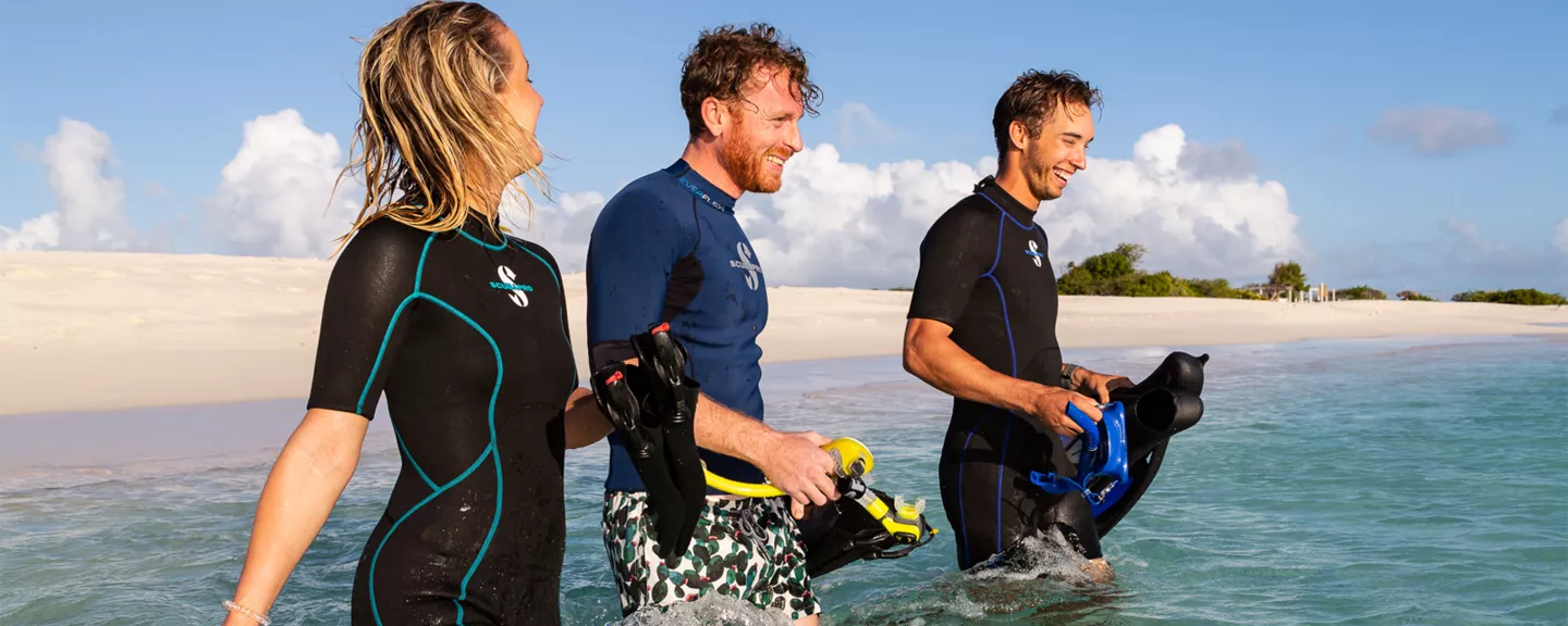 divers on a liveaboard trip