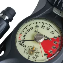 3-Gauge In-line Dive Console w/ FS-1.5 Compass, Pgbar Dgm