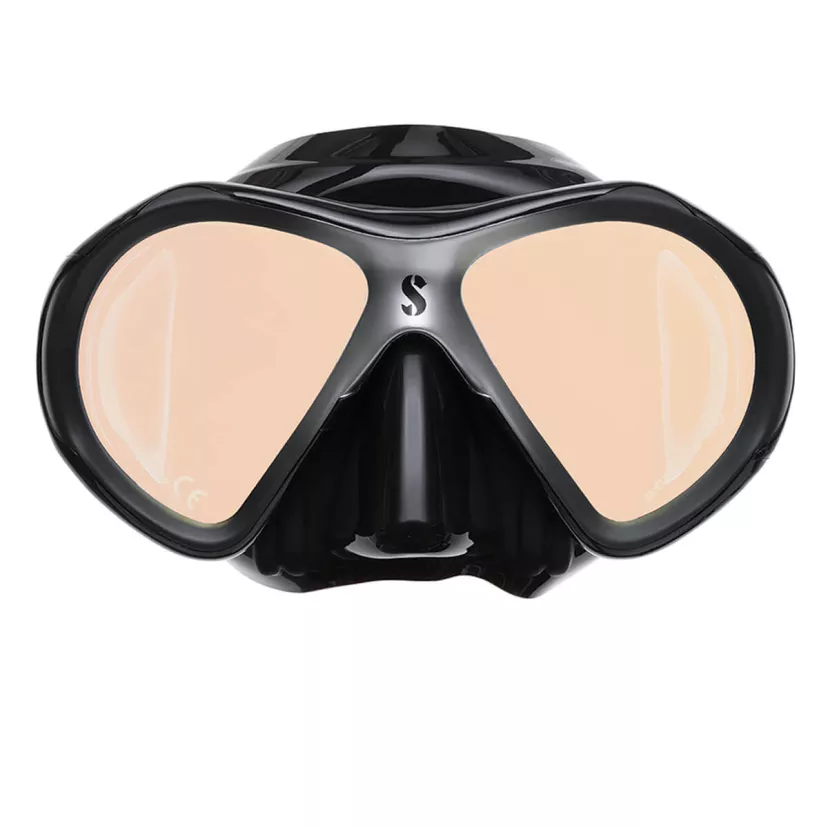 Spectra Mini Dive Mask, Silver, w/ Mirrored Lens